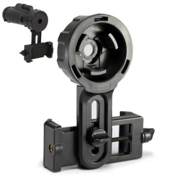 Imagem de Suporte de telescópio ajustável para smartphone, suporte universal compatível com monóculos, binóculos, telescópio, telescópio