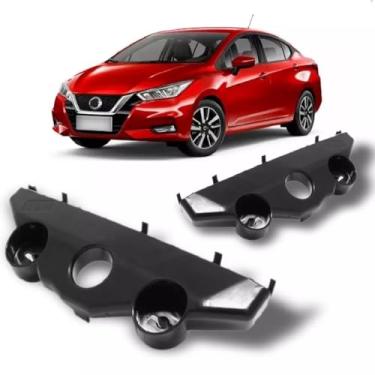 Imagem de Universo Car, Par Suporte Guia Parachoque Dianteiro Versa 2021 2022 2023