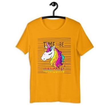Imagem de Camiseta Blusa Feminina Time to be a Unicórnio-Feminino