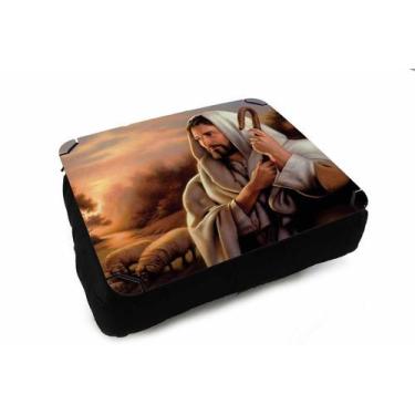 Imagem de Almofada Bandeja para Notebook Laptop Jesus Bom Pastor - Deluzz