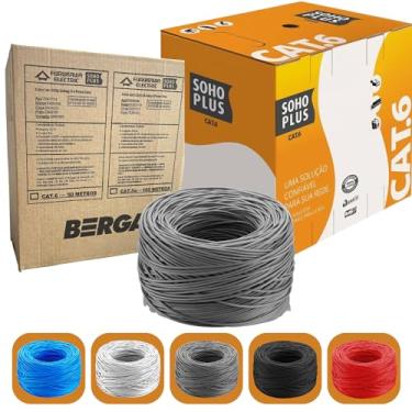 Imagem de 50 Metros De Cabo Rede Cat6 SohoPlus Furukawa 100% Cobre COR:CINZA