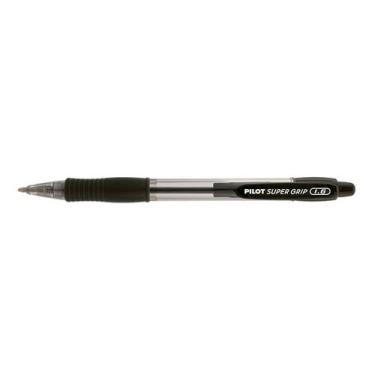 Imagem de Caneta Super Grip 1.6mm Bpgp-10r-G Pilot 12 Unidades, Preto