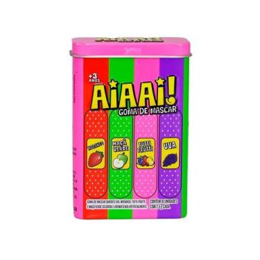 Imagem de Goma de Mascar Sabores Uva, Morango, Tuti-Frutti e Maçã Verde Kids Zon