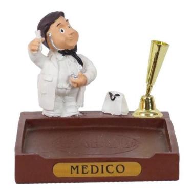 Imagem de Boneco Profissional Médico Resina Porta Caneta/Papel - Meerchi