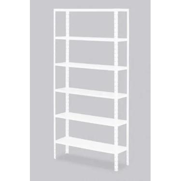 Imagem de Estante de aço bipartida c/6 prateleiras 30cm - MOVEIS VITORINO