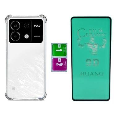 Imagem de Pelicula Ceramica + Capa Anti Impacto Para Redmi Poco X6 5g - Mustangs