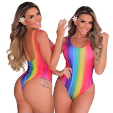 Imagem de Biquini Maio Feminino Praia Bojo Branco Body Rainbow Premium - Dioper 