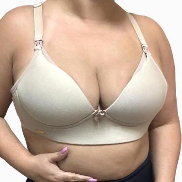 Imagem de Sutiã Amamentação Plus Size em tecido Modal até o tamanho 60 com bojo 
