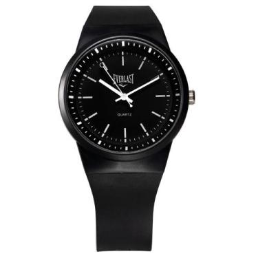 Imagem de Relógio Pulso Masculino Feminino Everlast Analógico E735, Preto