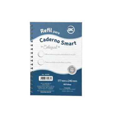Imagem de Refil para caderno Smart A5 48 Folhas DAC Folhas Brancas Pautado - TIL