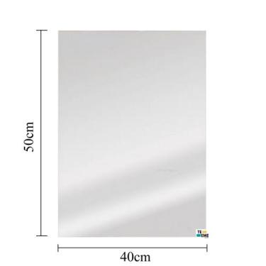 Imagem de Espelho Decorativo Banheiro, Quarto e Sala Retangular Parafusos ou Fit