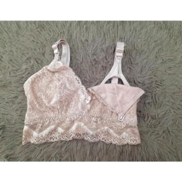 Imagem de Sutiã amamentação renda sem bojo - LANA &  LENE, Chocolate, M