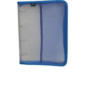 Imagem de Fichário 4 Furos - Pasta Universitária Pvc Azul - Acp