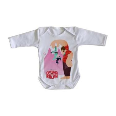 Imagem de body nenê criança roupa bebê manga longa Detona Ralph - Empório Dutra,