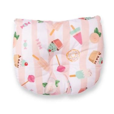 Imagem de Travesseiro de Bebê Anatômico Cupcake Rosa - Miguel Baby