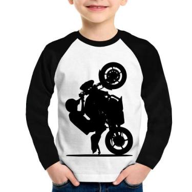 Imagem de Camiseta Raglan Infantil Moto Grau XJ6 Manga Longa - Foca na Moda, Bra