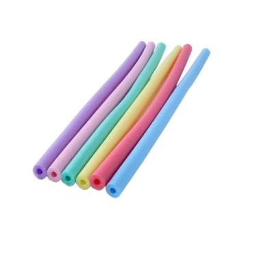 Imagem de Kit 40 Boia Piscina Flutuador Macarrão Com Furo Espaguete - Genérica