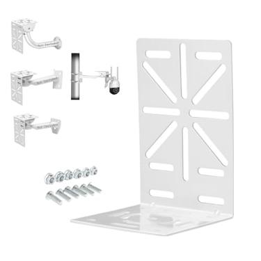 Imagem de CTXSumTec Suporte de parede para câmera de segurança em forma de L, suporte universal de parede para teto suporte de extensão de montagem para câmera CCTV de vigilância Hikvision Dome (adaptador de
