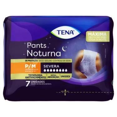 Imagem de Fralda Calça Geriátrica Unissex Tena Pants Noturna P/M 7 unidades, Tam