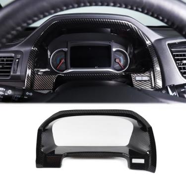 Imagem de Heutamo Capa de acabamento de moldura de painel de painel compatível com Honda Pilot 2015-2022, painel de painel de painel, moldura de painel, acessórios de decoração de interiores (padrão de fibra de