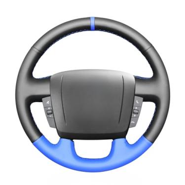 Imagem de MEWANT Capa de volante de carro costurada para Peugeot Boxer 2007-2022 / Citroen Jumper 2007-2022 / Fiat Ducato 2006-2021 Acessórios para volante