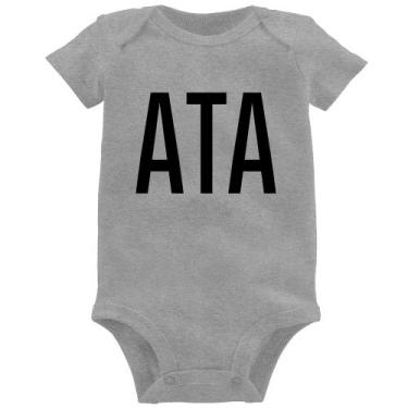 Imagem de Body Bebê ATA - Foca na Moda, Cinza, P