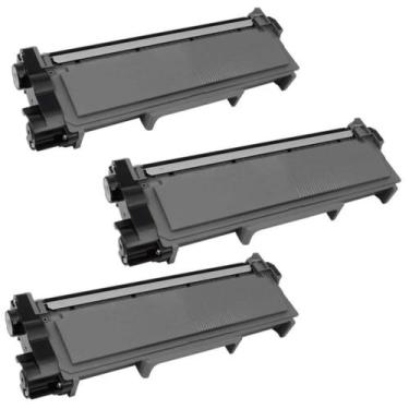 Imagem de Kit 3 Toner Compatível TN2370 TN2340 TN660 Para DCP L2520DW L2320D L25