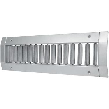 Imagem de Vent Systems Tampa de ventilação de retorno de ar de aço galvanizado de 33 cm x 7,6 cm para dutos redondos, tubos HVAC - grade de registro de exaustão de suprimento de ar para ventilação do aquecedor,