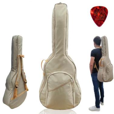 Imagem de Capa Bag Mochila Acolchoada Super Luxo Top Para Violão Folk - Bell