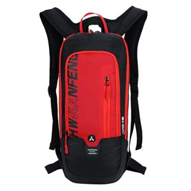 Imagem de Hebetag Mochila de ciclismo para homens e mulheres, viagens, esportes ao ar livre, motocicleta, equitação, nº 10, preto, vermelho, Small, Ciclismo