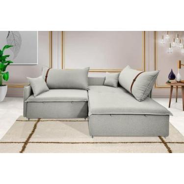 Imagem de Sofá Valence Slim sem Caixa Premium 1.60m SoftGel 33 Linho Palha - Est