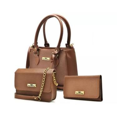 Imagem de Kit 2 Bolsas Tranversais Feminina Com Carteira Moda Feminina Várias Co