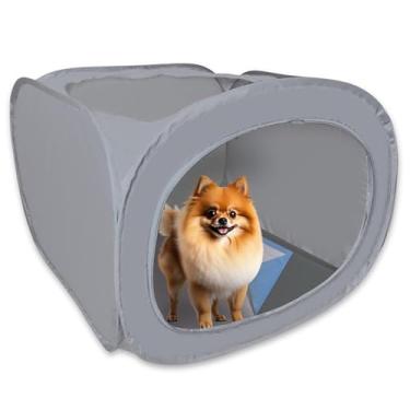 Imagem de Skywin Caixa de areia para gatos 61.0 cm x 61.0 cm com suporte Peepad Trey 61.0 cm x 61.0 cm, caixa de areia fechada para cães/gatos pequenos com suporte removível para almofada Wee Wee, gabinete de