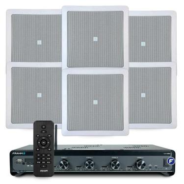 Imagem de Kit Som Ambiente Jbl Bluetooth Usb Sd Amplificador Slim 4500 Optical C