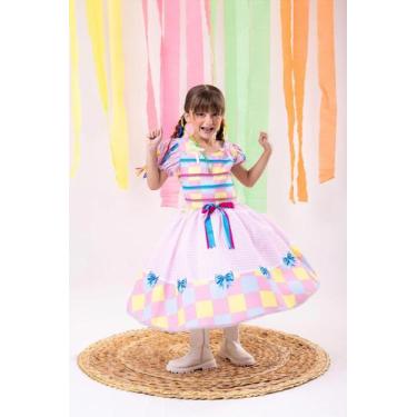 Imagem de Vestido Marie Junino Luxo Arraia da Docura, 12, Pastel pink