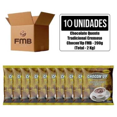 Imagem de Kit C/ 10 Chocolate Quente Suiço Cremoso Choconup 200g FMB