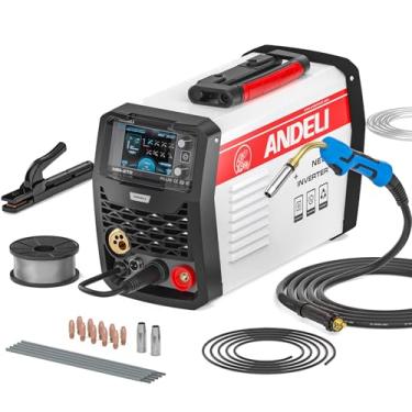 Imagem de ANDELI Soldador Mig, 200Apm, 110V/220V, Dupla Voltagem, Gás Mig/Fluxo Mig/Lift Tig/Stick, Máquina De Solda Alumínio Multiprocesso 4 Em 1 Sem Mig-270Plus