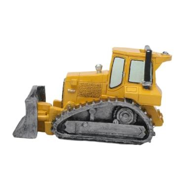 Imagem de Fenteer Cofrinho Porquinho Caixa de Moedas Decoração Infantil, Bulldozer, Tamanho real
