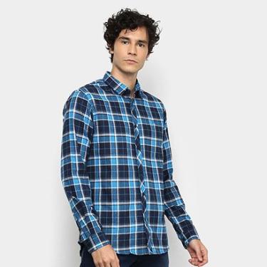 Imagem de Camisa Xadrez Manga Longa Forum Super Slim Fit Masculina-Masculino