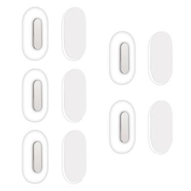 Imagem de Thboxes Pacote com 5 suportes magnéticos para controle remoto de parede, sem broca, organizador de controle remoto de silicone autoadesivo para TV e controle remoto de ar condicionado