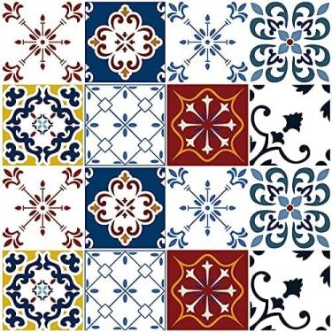 Imagem de Papel de Parede Adesivo Autocolante Decoração Para Cozinha Azulejo Portugues 15 Metros
