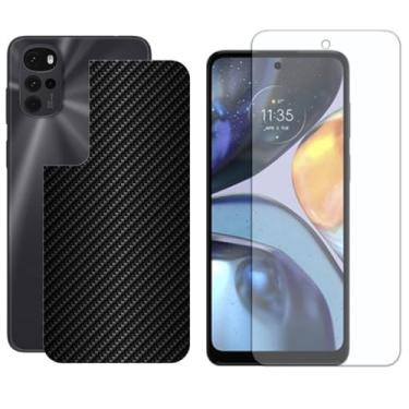 Imagem de Virtual Multi - Película Hidrogel + Adesivo Fibra de Carbono para Motorola Moto G22 - Preta