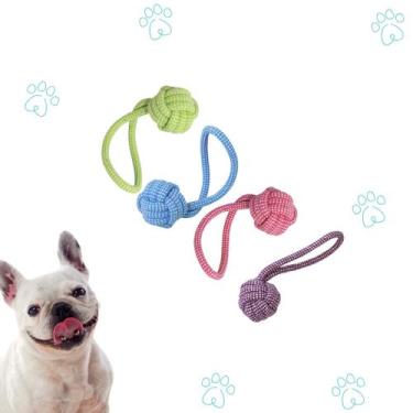 Imagem de Mordedor Puxador Corda Clean Para Pets 22cm - Napi, Verde