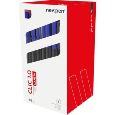 Imagem de Caneta Esferografica Clic 1.0Mm Azul - NEWPEN