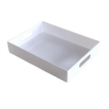 Imagem de Bandeja de acrílico branca média - Acrihome Design Em Acrilicos