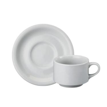 Imagem de Xicara Chá Com Pires 200ml Porcelana Schmidt - Mod. Arizona 050, 0000,