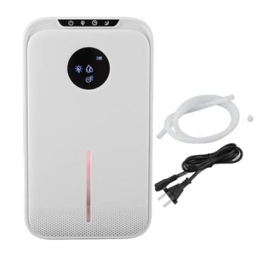 Imagem de HEEPDD Desumidificador para Casa com Tanque 2,5L, Capacidade 1,2L/Dia, Desligamento Automático, 7 Cores LED, Filtro Pet, Mangueira, Plugue UE