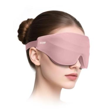 Imagem de Máscara de dormir para homens e mulheres, máscara de dormir com bloqueio de luz EVA BELLE para dormir de lado, copo contornado 3D venda noturna, extensões de cílios máscara de dormir 3D com alça