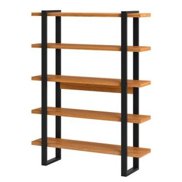 Imagem de Estante para Livros Industrial Freijó/Preto - Dalla Costa