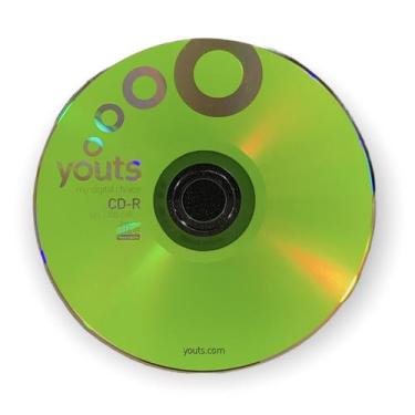 Imagem de Cd-r  envelope youts colorful 52x/700mb/80min - cores (unidade), Verde